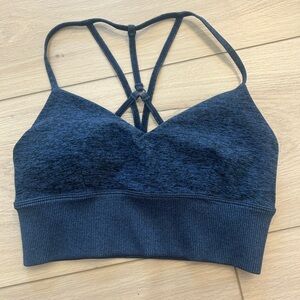 ALO Yoga Women's Strappy Back Bralette - Navy